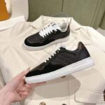 Louis Vuitton Unisex LV Stadium Sneaker Black Monogram-Debossed Calf Leather 1ACUJ3 - immagine 4