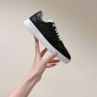 Louis Vuitton Unisex LV Stadium Sneaker Black Monogram-Debossed Calf Leather 1ACUJ3 (1)