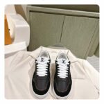 Louis Vuitton Unisex LV Stadium Sneaker Black Monogram-Debossed Calf Leather 1ACUJ3 - immagine 3