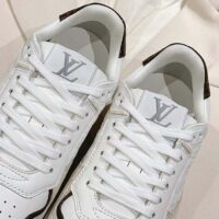 Louis Vuitton Unisex LV Stadium Sneaker White Monogram-Debossed Calf Leather 1ACUIN (4)