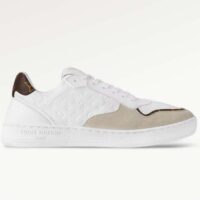 Louis Vuitton Unisex LV Stadium Sneaker White Monogram-Debossed Calf Leather 1ACUIN (4)