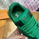 Louis Vuitton Unisex LV Trainer Sneaker Green Damier Calf Leather 1ACN5D - immagine 9