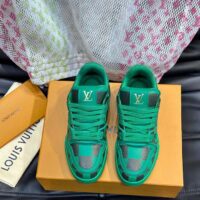 Louis Vuitton Unisex LV Trainer Sneaker Green Damier Calf Leather 1ACN5D (10)