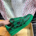 Louis Vuitton Unisex LV Trainer Sneaker Green Damier Calf Leather 1ACN5D - immagine 4