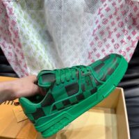 Louis Vuitton Unisex LV Trainer Sneaker Green Damier Calf Leather 1ACN5D (10)