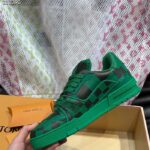 Louis Vuitton Unisex LV Trainer Sneaker Green Damier Calf Leather 1ACN5D - immagine 5