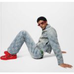 Louis Vuitton Unisex LV Trainer Sneaker Red Damier Calf Leather 1ACN44 - Imagen 11