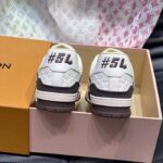 Louis Vuitton Unisex LV Trainer Sneaker White Monogram-Embossed Calf Leather 1ACR5K – Bild 8