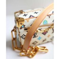 Louis Vuitton Unisex Mini Soft Trunk Vanilla Monogram Craggy Coated Canvas M25132 (5)