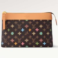 Louis Vuitton Unisex Pochette Voyage Souple Chocolate Monogram Craggy Coated Canvas M83568 (10)