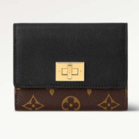 Louis Vuitton Unisex Victorine On My Side Wallet Black Calf Leather M82640 (1)