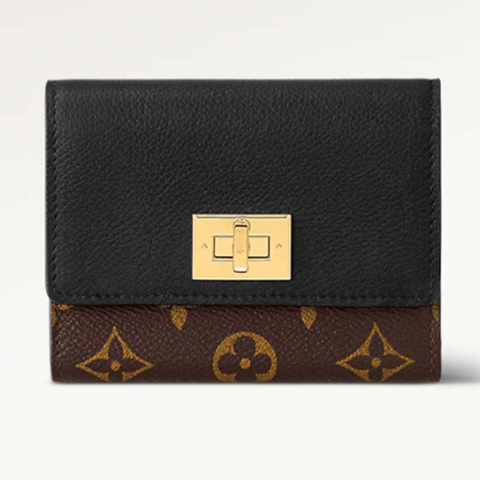 Louis Vuitton Unisex Victorine On My Side Wallet Black Calf Leather M82640