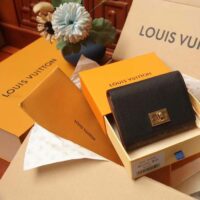 Louis Vuitton Unisex Victorine On My Side Wallet Black Calf Leather M82640 (1)