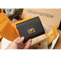 Louis Vuitton Unisex Victorine On My Side Wallet Black Calf Leather M82640 (1)