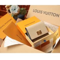 Louis Vuitton Unisex Victorine On My Side Wallet Greige Calf Leather M82398 (1)