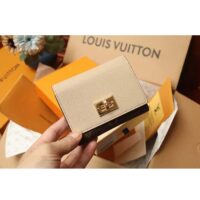 Louis Vuitton Unisex Victorine On My Side Wallet Greige Calf Leather M82398 (1)