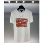 Louis Vuitton Women Flight Mode LV Travel Stamp T-Shirt Cotton White 1AFN04 – Bild 2