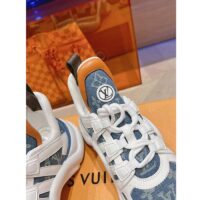 Louis Vuitton Women LV Archlight Sneaker Blue Monogram Denim Double Laces 1AC272 (9)