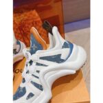 Louis Vuitton Women LV Archlight Sneaker Blue Monogram Denim Double Laces 1AC272 - immagine 6