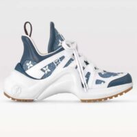 Louis Vuitton Women LV Archlight Sneaker Blue Monogram Denim Double Laces 1AC272 (9)