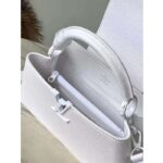 Louis Vuitton Women LV Capucines East-West Mini Optic White Calfskin M23956 - Bild 6