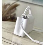 Louis Vuitton Women LV Capucines East-West Mini Optic White Calfskin M23956 - Bild 5