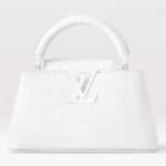Louis Vuitton Women LV Capucines East-West Mini Optic White Calfskin M23956