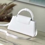 Louis Vuitton Women LV Capucines East-West Mini Optic White Calfskin M23956 - Bild 3