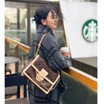 Louis Vuitton Women LV Dauphine Soft GM Brown Monogram Coated Canvas M47149 – Bild 14