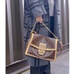 Louis Vuitton Women LV Dauphine Soft GM Brown Monogram Coated Canvas M47149 – Bild 11