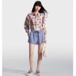 Louis Vuitton Women LV Flight Mode Elysee Palace Silk Shirt Ivory 1AFKYS – Bild 8