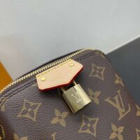 Louis Vuitton Women LV Just In Case Monogram Coated Canvas Padlock Key bell M47096 (8)