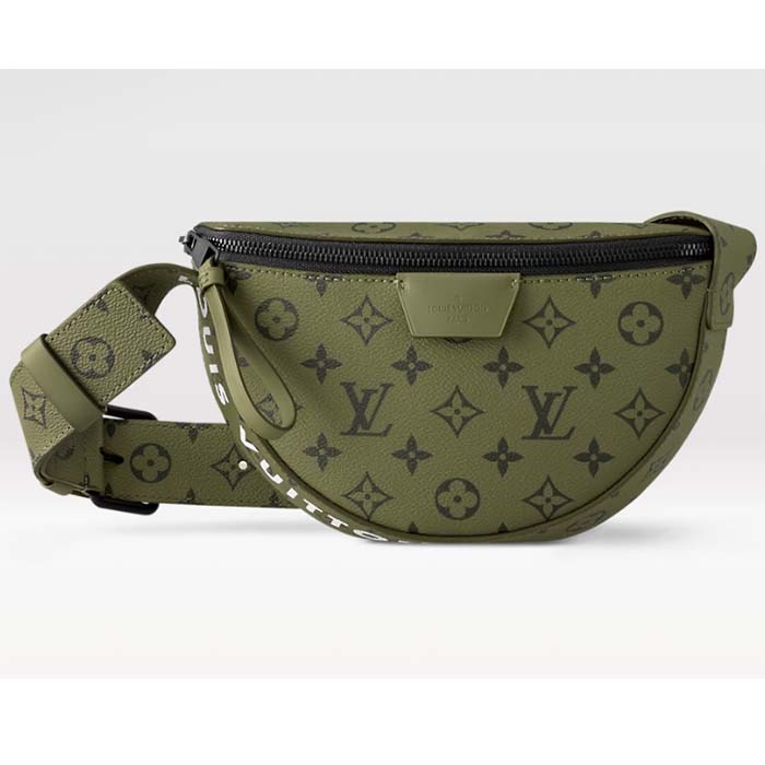 Louis Vuitton Women LV Moon Crossbody Khaki Green Vermillion Red Monogram Canvas M23838