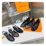 Louis Vuitton Women LV Romy Slingback Pump Black Lambskin Leather 1ACUQU - Image 10