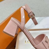 Louis Vuitton Women LV Shake Sandal Nude Pink Patent Calf Leather 1ABVVP (8)