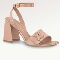 Louis Vuitton Women LV Shake Sandal Nude Pink Patent Calf Leather 1ABVVP (8)