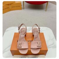 Louis Vuitton Women LV Shake Sandal Nude Pink Patent Calf Leather 1ABVVP (8)