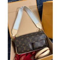 Louis Vuitton Women LV Vibe Monogram Coated Canvas Natural Cowhide-Leather M46999 (7)