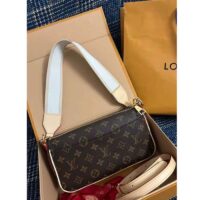 Louis Vuitton Women LV Vibe Monogram Coated Canvas Natural Cowhide-Leather M46999 (7)