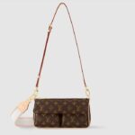 Louis Vuitton Women LV Vibe Monogram Coated Canvas Natural Cowhide-Leather M46999