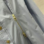 Louis Vuitton Women LV Zipper Waist Shirt Dress Cotton Blue Regular Fit 1AFDF8 - Image 7