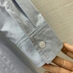 Louis Vuitton Women LV Zipper Waist Shirt Dress Cotton Blue Regular Fit 1AFDF8 - Image 9