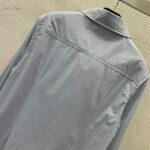 Louis Vuitton Women LV Zipper Waist Shirt Dress Cotton Blue Regular Fit 1AFDF8 - Image 6