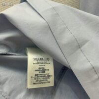 Louis Vuitton Women LV Zipper Waist Shirt Dress Cotton Blue Regular Fit 1AFDF8 (1)
