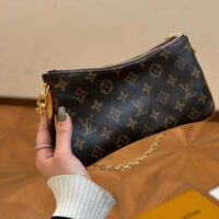 Louis Vuitton Women Liv Pochette Monogram Coated Canvas Natural Cowhide Leather M83008 (8)