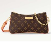 Louis Vuitton Women Liv Pochette Monogram Coated Canvas Natural Cowhide Leather M83008