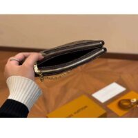 Louis Vuitton Women Liv Pochette Monogram Coated Canvas Natural Cowhide Leather M83008 (8)