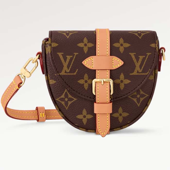 Louis Vuitton Women Micro Chantilly Monogram Coated Canvas Natural Cowhide-Leather M46643