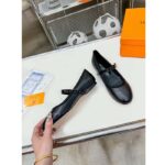 Louis Vuitton Women Romy Flat Ballerina Black Lambskin Leather LV Twist 1ACUKM – Bild 8