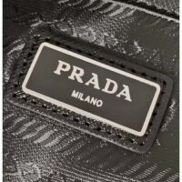 Prada Unisex Re-Nylon Bag Black Zipped Pocket Metal Hardware Zipper Closure (1)